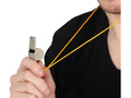 Police metal whistle with rope - 4 pc