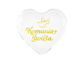 Holy Communion foil balloon with a dove - 45 cm - 1 pc.