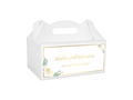 Decorative cake box white - 6 pc