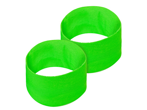 Pair of neon green wristbands