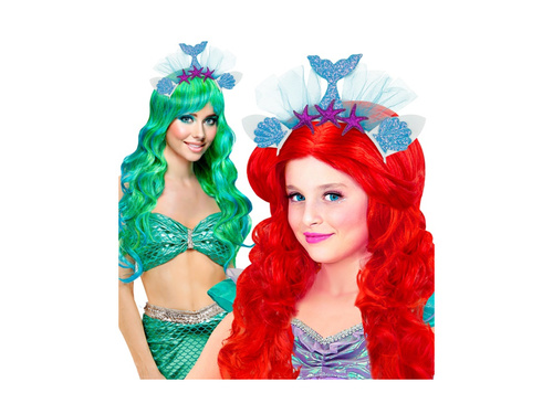 Opaska na głowę błękitna syrenka