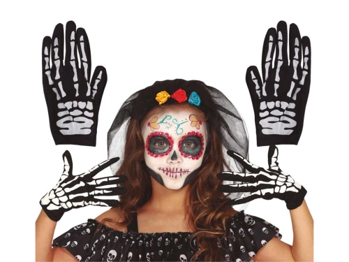 Skeleton Gloves - 1 pair