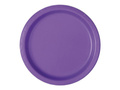 Purple paper plates - 23 cm - 16 pcs.
