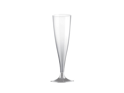 Kieliszki do szampana szare - 140 ml - 10 szt.