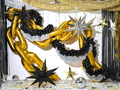 Balloon garland Christmas chain gold - 670 cm - 1 pcs.