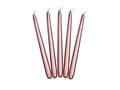 Metallic cone candle rose gold - 24 cm - 10 pcs.