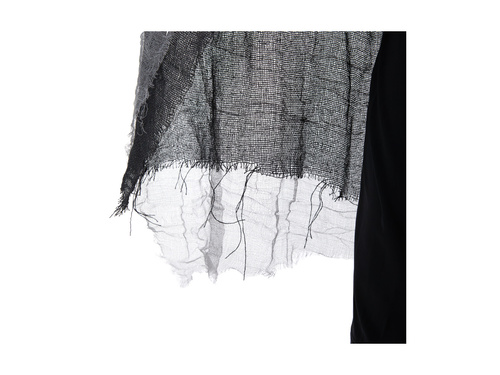 Peleryna z kapturem - czarna - 120 cm