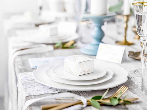 Boxes for guests with golden branches - 10 pcs.