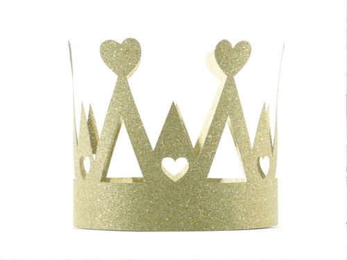 Sweet love queen crown - gold - 1 pcs.