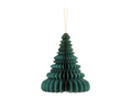 Paper bauble rosette Christmas tree bottle green - 24 cm - 1 pcs.