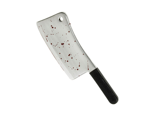 Zakrwawiony plastikowy tasak - 44 cm