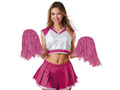 Pompony cheerleaderki różowe - 2 szt.