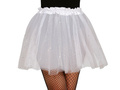 Spódniczka Tutu brokatowa biała - 40 cm - 1 szt.