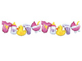 Balloon garland for baby shower pink - 206 x 34 cm - 1 pcs.