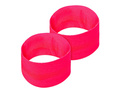 Pair of neon pink wristbands