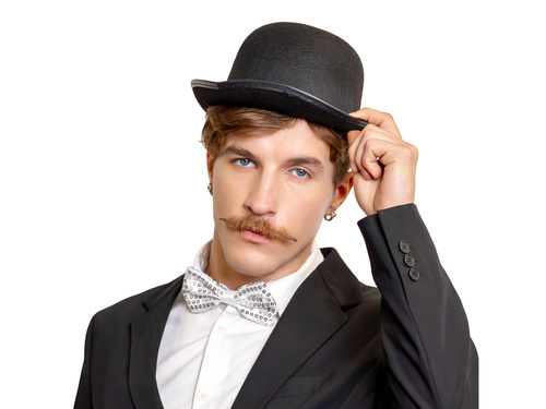 Kapelusz Melonik - czarny - 1 szt.