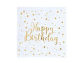 Serwetki urodzinowe Happy Birthday - 25 cm - 20 szt.