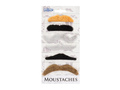 Self-adhesive moustache mix of patterns - 6 pcs