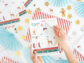 Christmas stickers Santa Claus - 31 pcs.