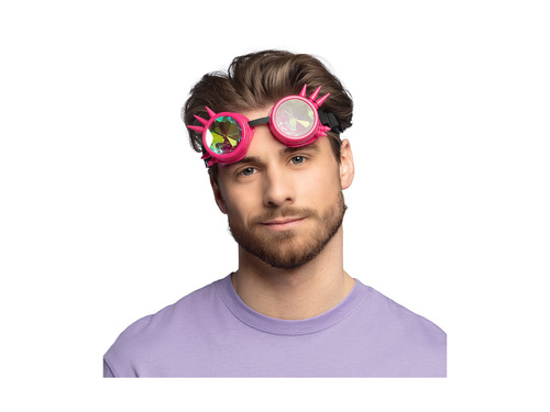 Okulary imprezowe festiwalowe różowe