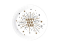Talerzyki papierowe na Sylwestra Nowy Rok Happy New Year - 23 cm - 8 szt.
