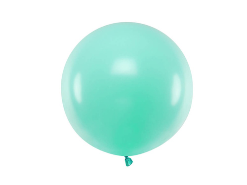 Giant balloon 60 cm in diameter - pastel mint.