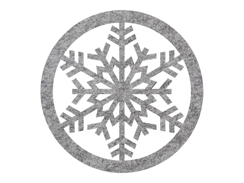 Podstawka pod kubek - Śnieżynka - 10 cm - 4 szt.