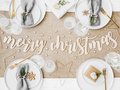 Merry Christmas banner, wooden - 87 x 17cm - 1 pc.