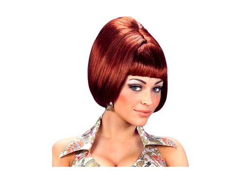 Ruda peruka Party Girl z lat 70.