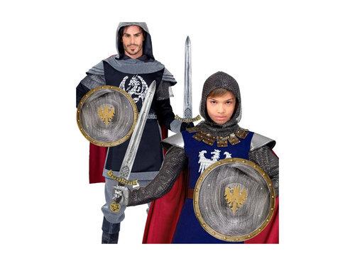 Zestaw rycerza: tarcza 37 cm i miecz 61 cm