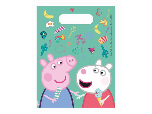 Peppa Pig birthday gift bags - 6 pcs.