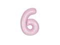 Foil balloon number 6 pink - 86 cm - 1 pc.