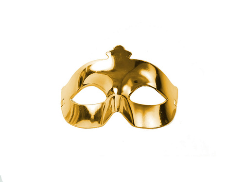 Venetian carnival mask of gold - 1 piece.