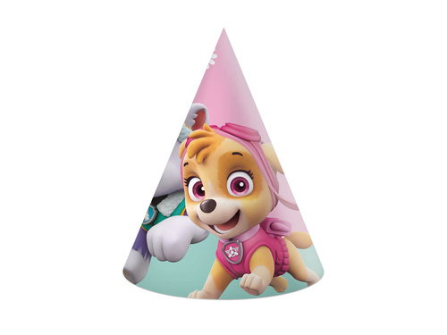 Psi Patrol Skye and Everest birthday hats - 6 pcs.