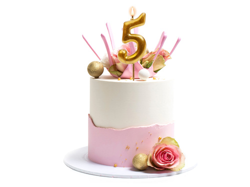 Gold Candle no 5 - 1 pc