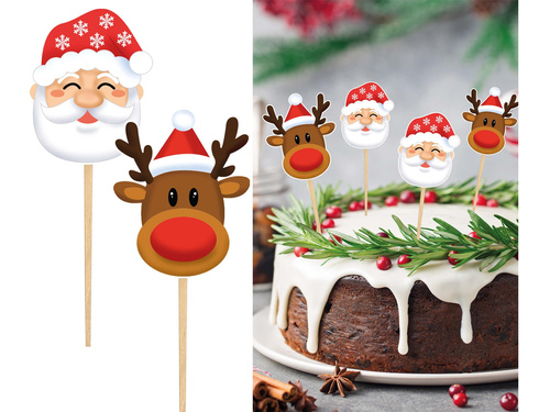 Christmas Partypicks - 6 cm - 12 pcs
