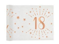 Table runner decoration printed for 18th birthday Sparkling pink gold - 30 cm x 5 m - 1 pc.