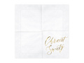 Christening napkins 3 layers. 33x33 white 20 pcs