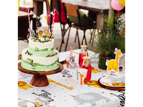 Honeycomb table decorations Safari - 4 pcs.
