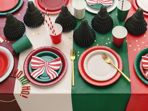 Kubeczki papierowe zielone - 250 ml - 6 szt.