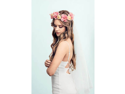 Flowers veil Tiara