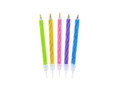 Birthday candles, colour mix - 10 pcs