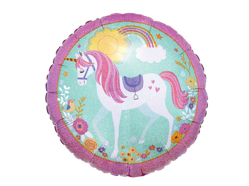 Magic Unicorn foil balloon - 43 cm - 1 pc.