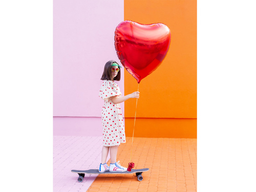 Balon foliowy Serce czerwone - 68x72cm - 1 szt.