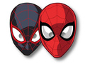Maski urodzinowe Spiderman - 6 szt.