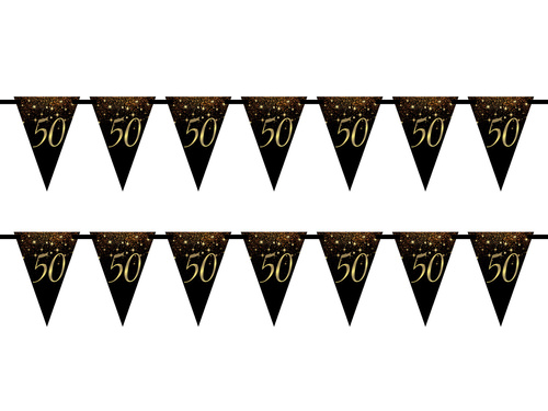 Sparkling flag banner for 50th birthday - 5m