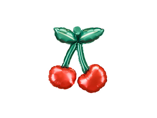Balon foliowy Wiśnie - 28x31 cm - 3 szt.