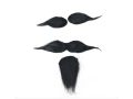 Black goatee, moustache and eyebrows with adhesive