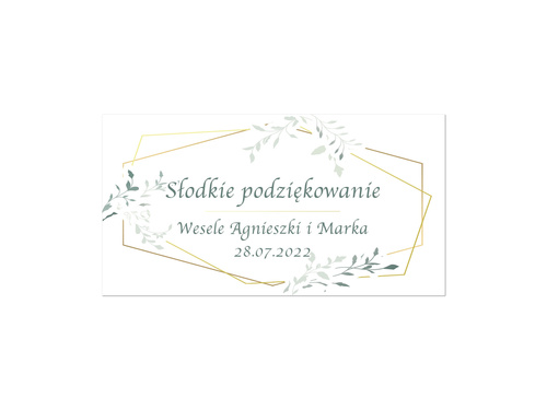 Wedding cake labels, 30 pcs