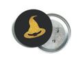 Golden witch's hat pin - 1 pc.